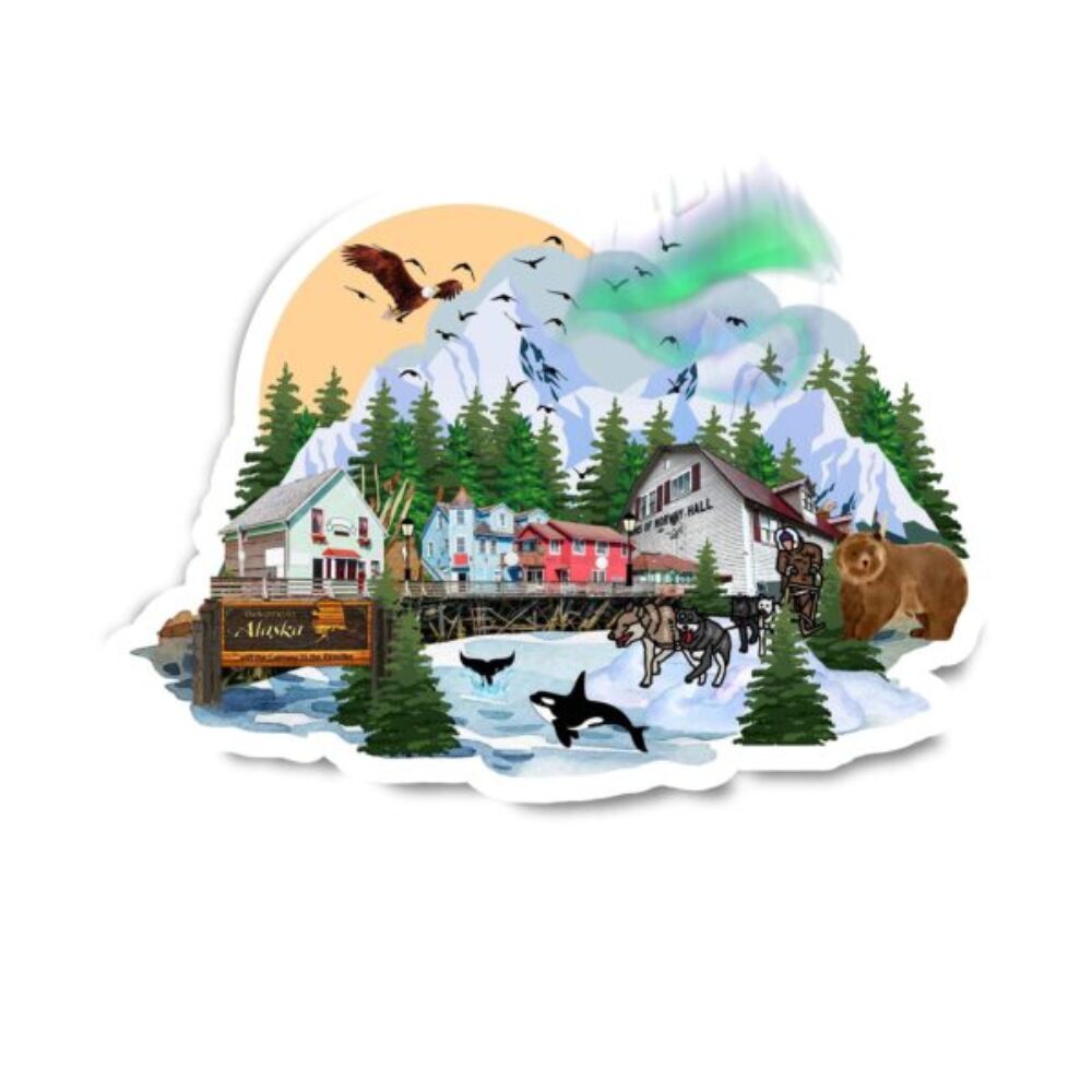 Alaska Landmark Sticker