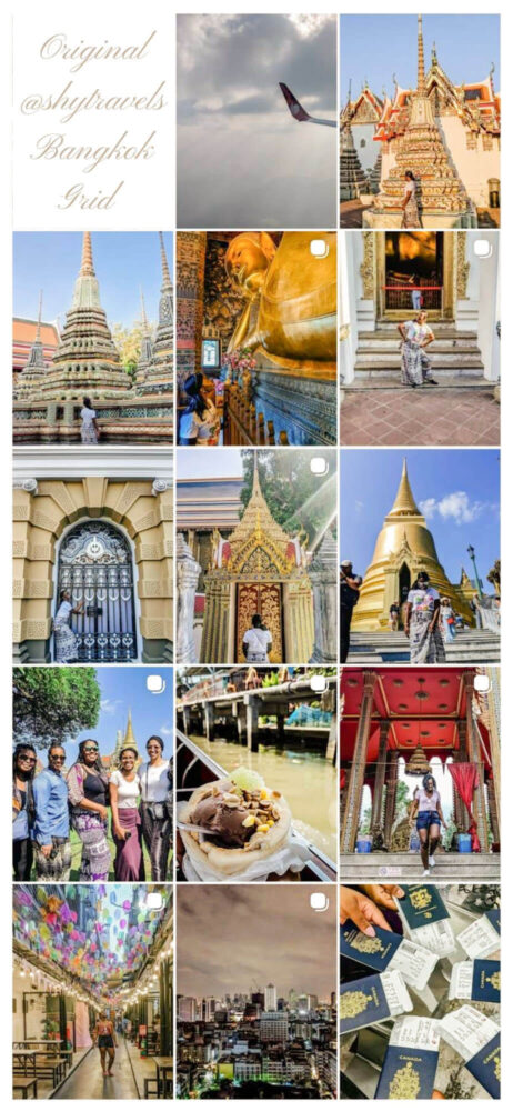 Bangkok Thailand travel memories- Full Instagram grid