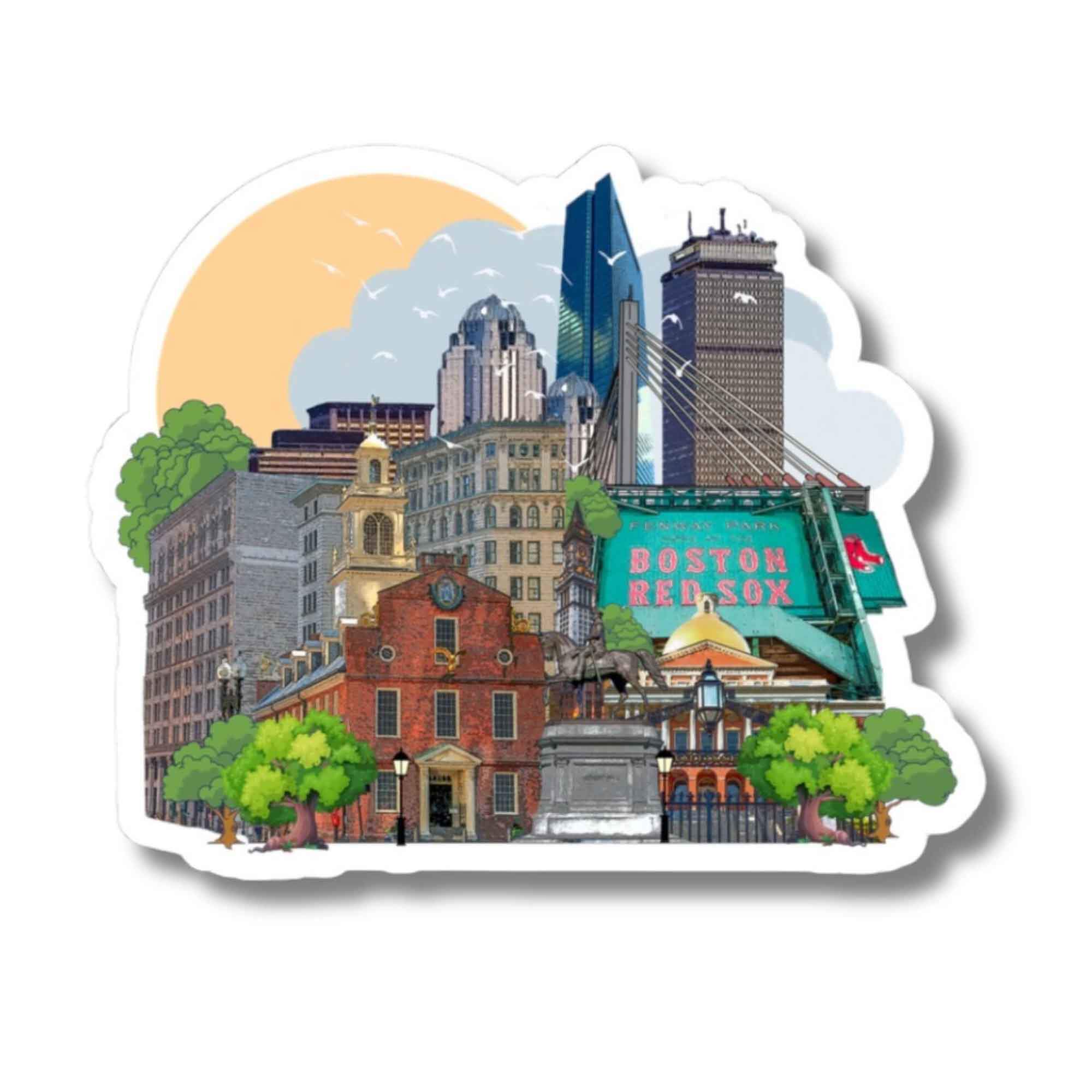 Boston Sticker Boston Landmark Sticker
