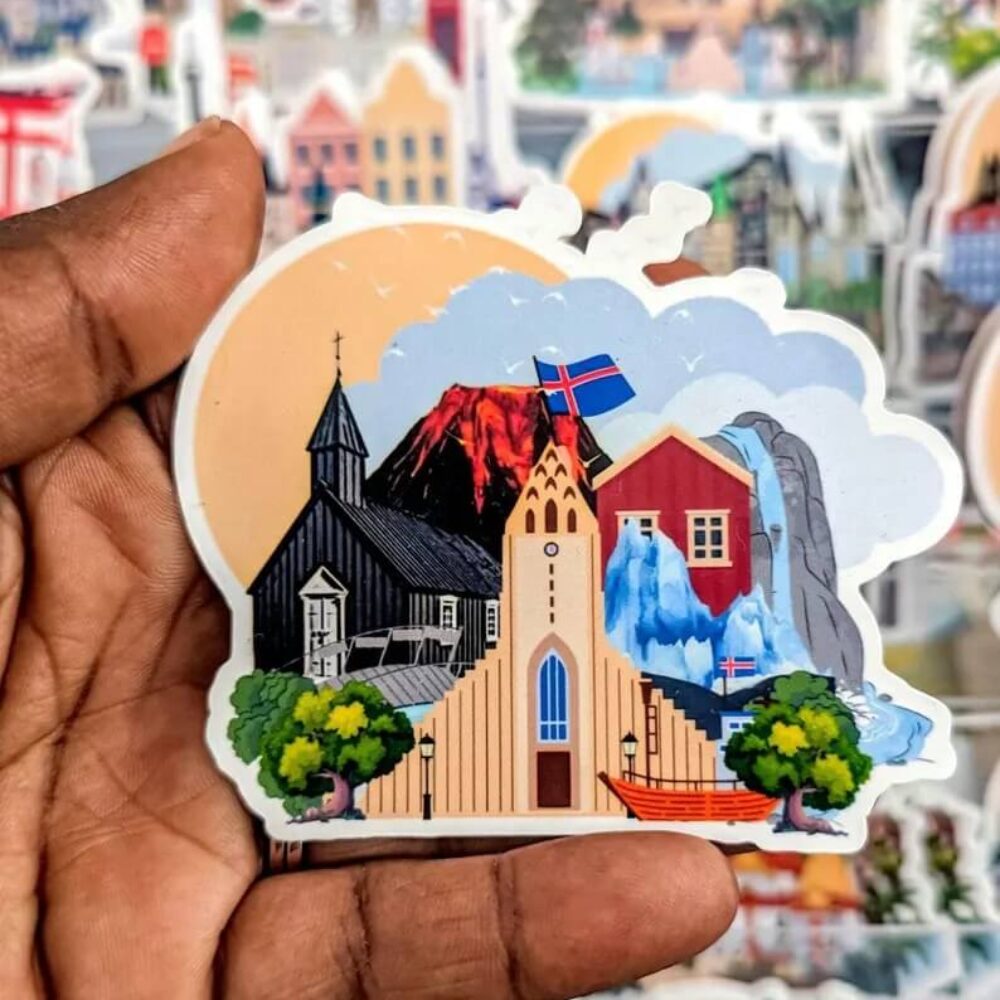 Iceland Landmark Sticker