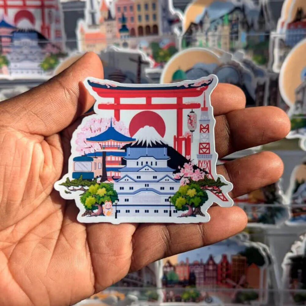 Japan Landmark Sticker