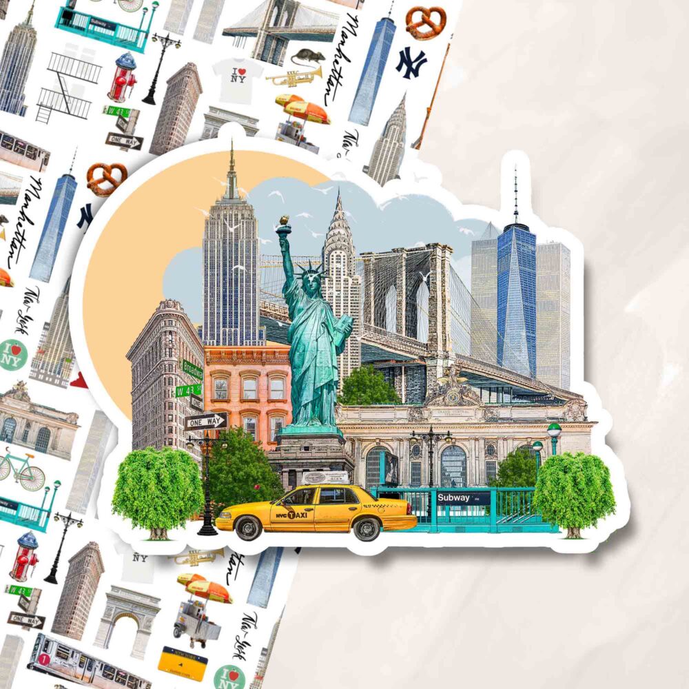 New York Landmark Sticker