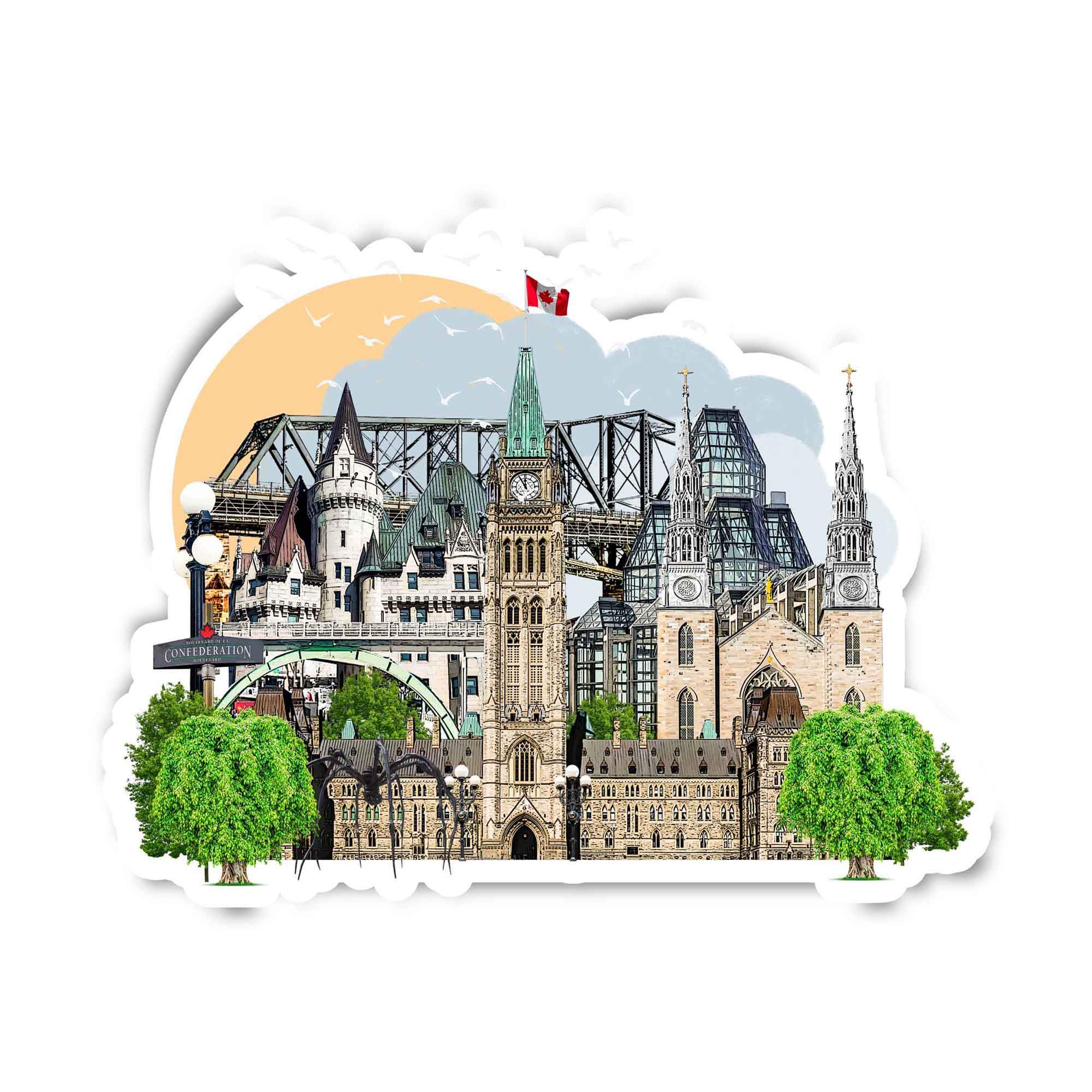 Ottawa Landmark Sticker Ottawa Landmark Sticker