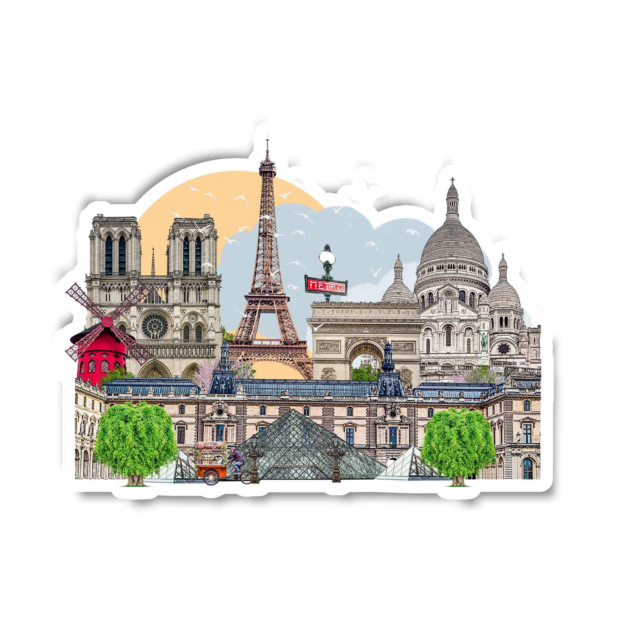 Paris Sticker Paris Landmark Sticker