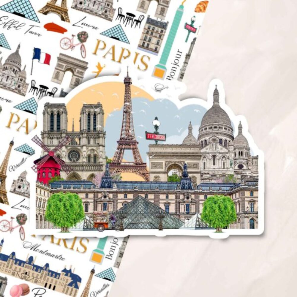 Paris Landmark Sticker