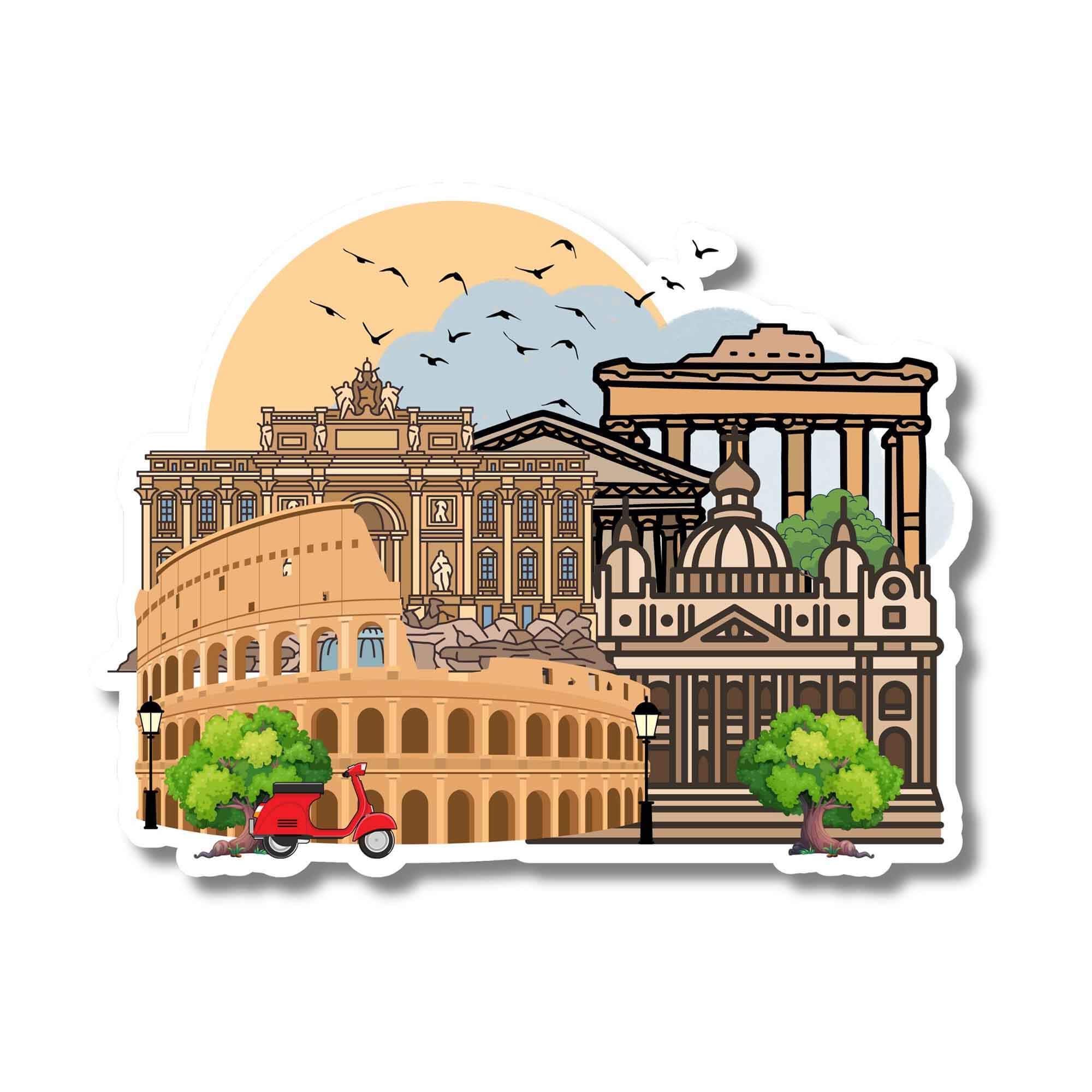 Rome Sticker Rome Landmark Sticker