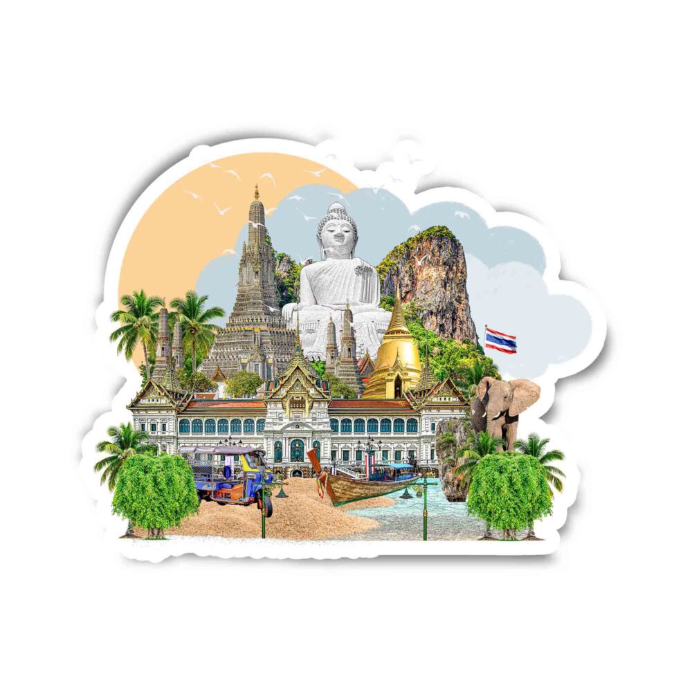 Thailand Landmark Sticker