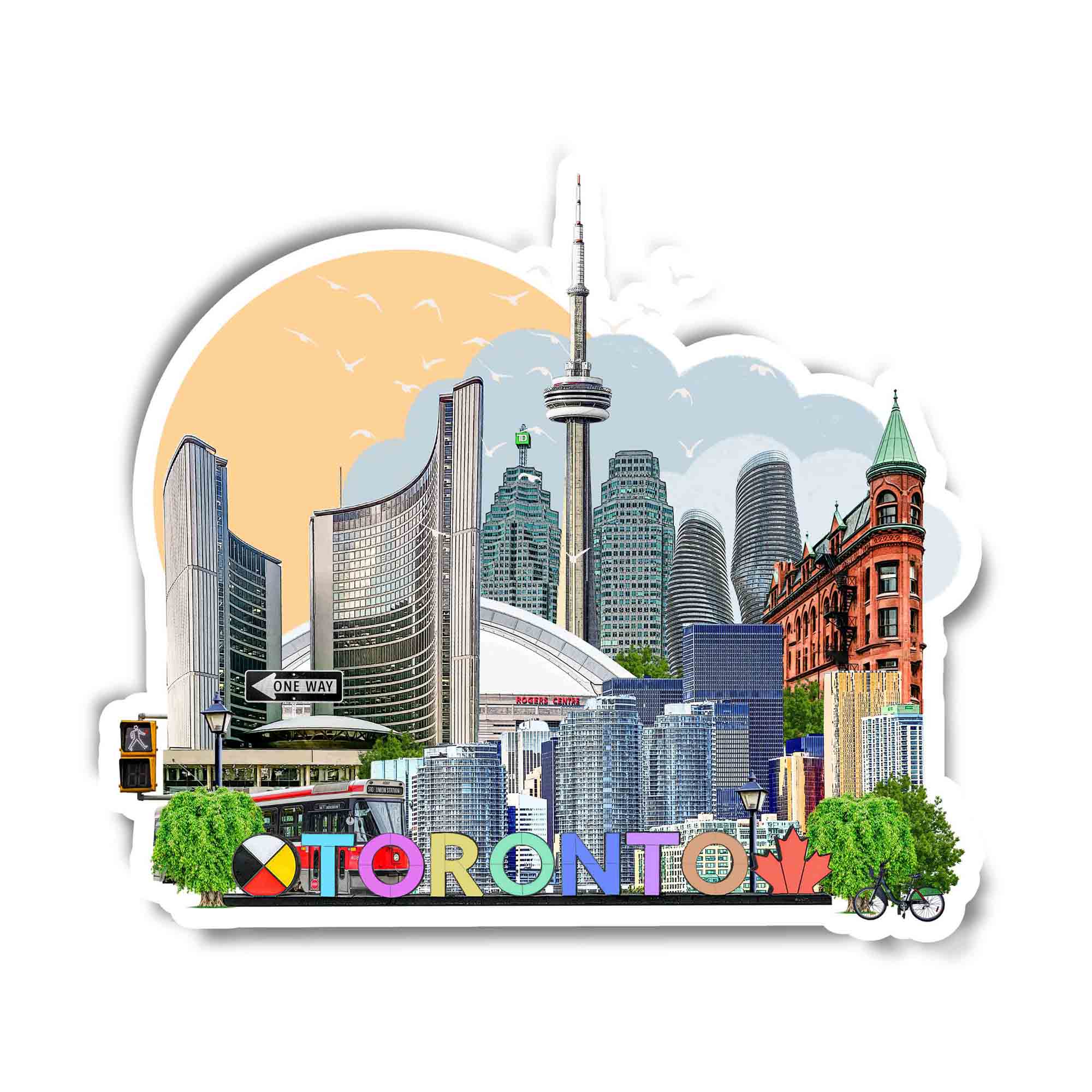Toronto Landmark Sticker Toronto Landmark Sticker
