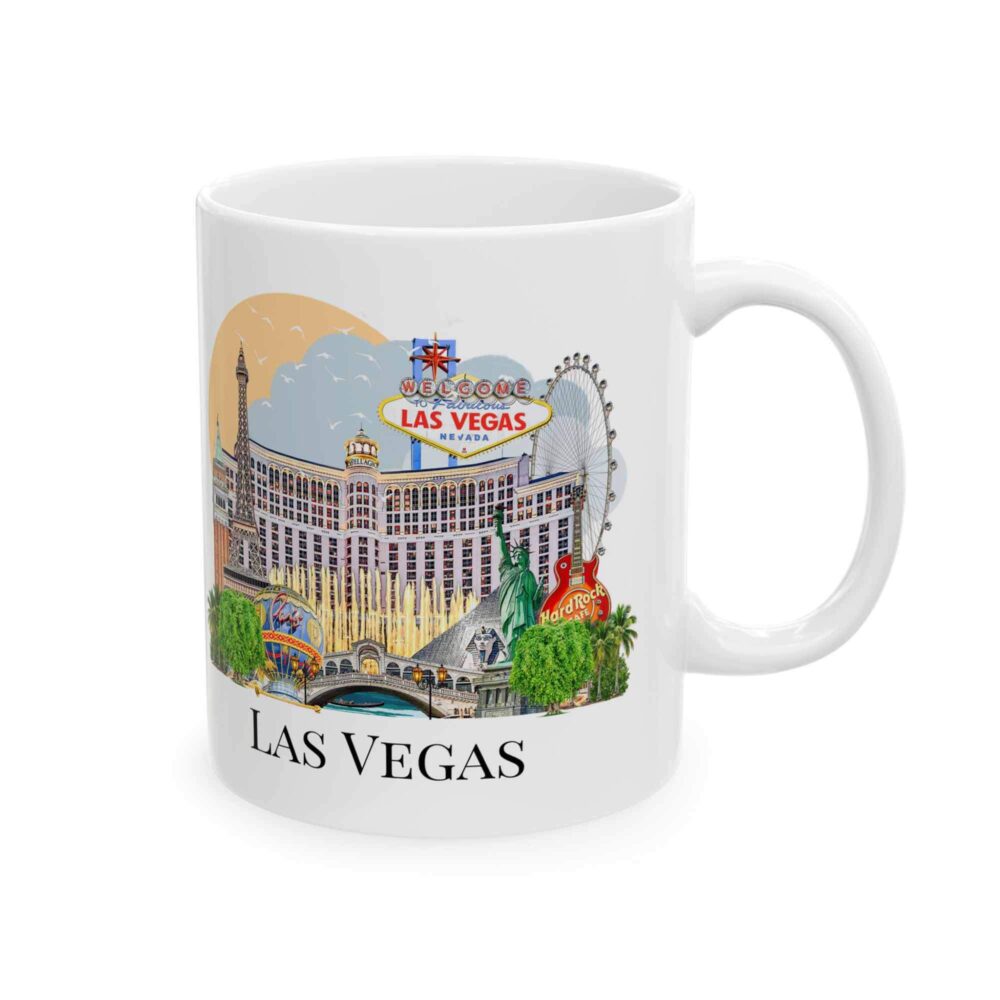 Vegas evergreen mugs6 Las Vegas Landmark mug